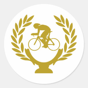 Cup-crown-cycling Classic Round Sticker