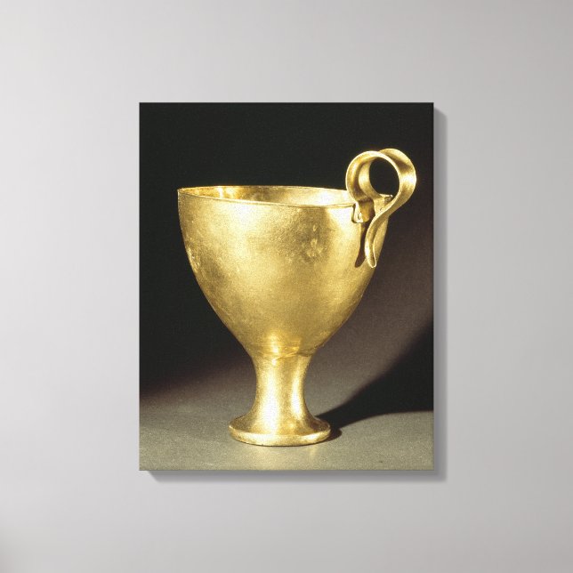 Cup from Shaft Grave IV, Mycenae Canvas Print (Front)