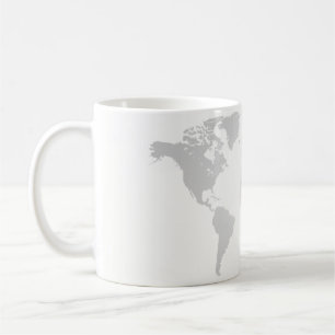 Cup - globe, world map