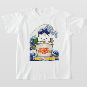 Cup Noodle Ramen Cat T-Shirt