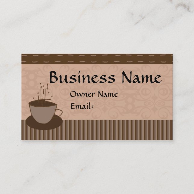 Cup O Java Business Card (Front)