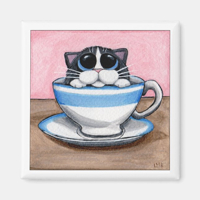 Cup O Kitty Magnet (Front)
