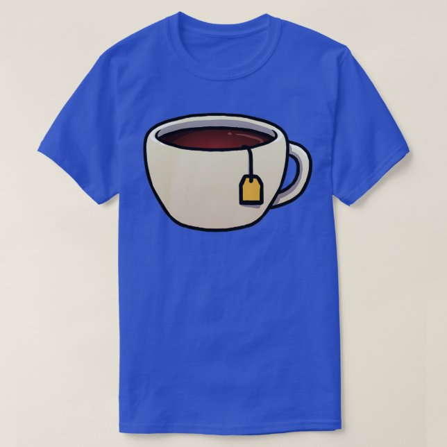 Cup of Black Tea T-Shirt (Design Front)