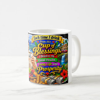 "Cup of Blessings" Good Health & Prosperity Coffee Mug
