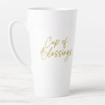 Cup of Blessings Tall Latte Mug
