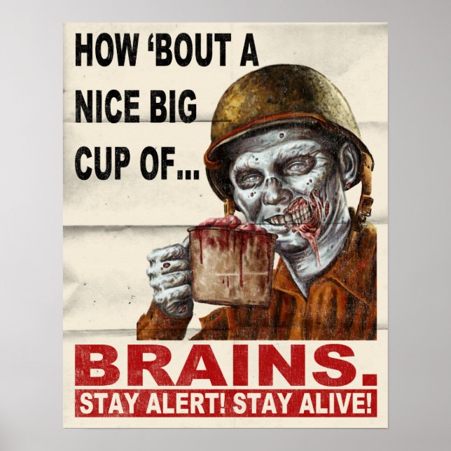 Cup of Brains Poster (Front)