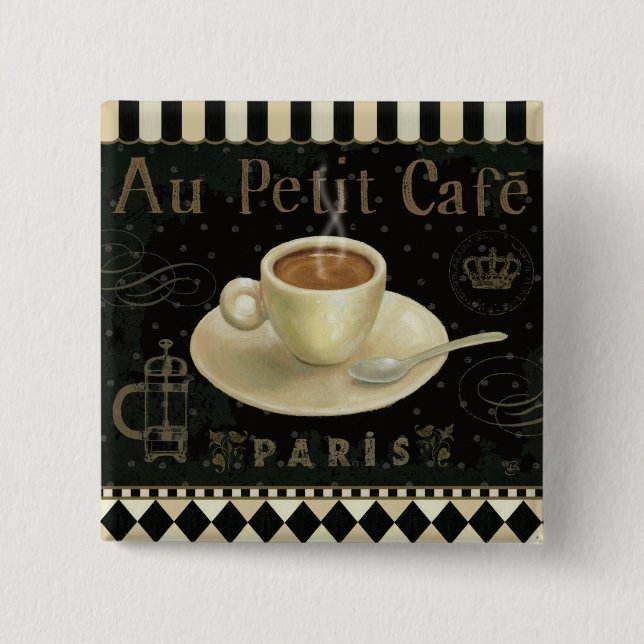 Cup of Cappuccino 15 Cm Square Badge (Front)