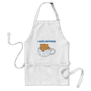 Cup of Cat-feine Kawaii Style Standard Apron