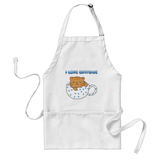 Cup of Cat-feine Kawaii Style Standard Apron (Front)