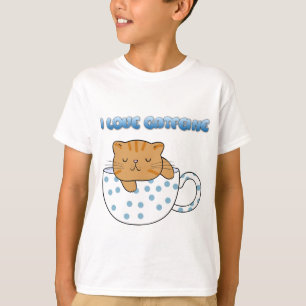 Cup of Cat-feine Kawaii Style T-Shirt