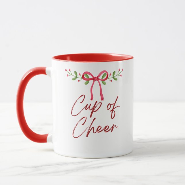 Cup of Cheer Mug with Colour Inside (Left)