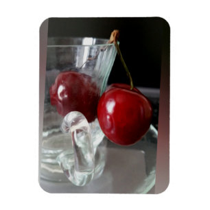 Cup of cherries magnet