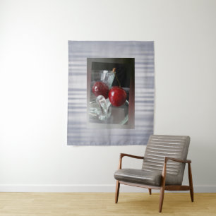 Cup of cherries tapestry