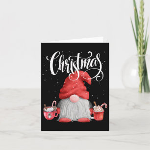 Cup Of Chocolate Christmas Gnome Card