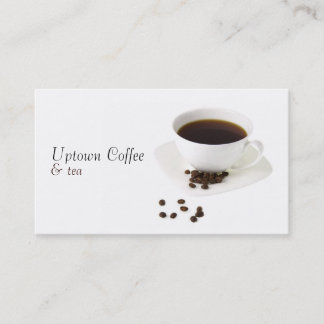 Cup of Coffee and Tea Business Card