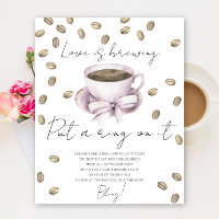 Cup of coffee bridal shower Put a ring on it game