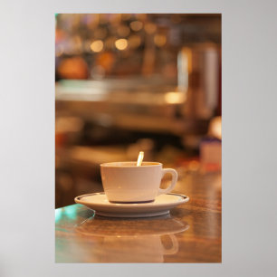 Cup Of Coffee In A Café Poster