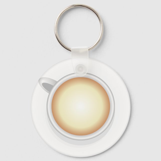 Cup of coffee key ring (Front)