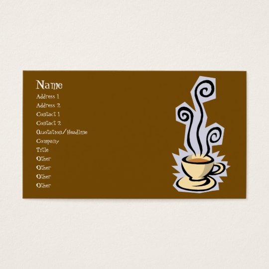 Cup of Coffee or Tea Business Card