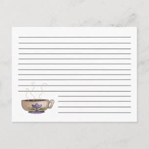 Cup Of Coffee Recipe Card