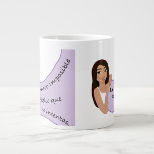 cup of coffee with inspiring phrases