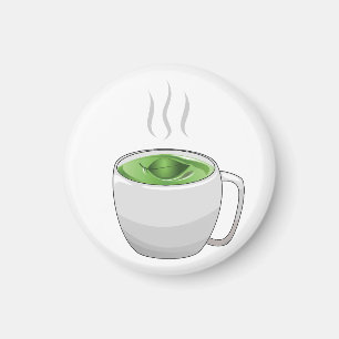 Cup of Green Tea Magnet