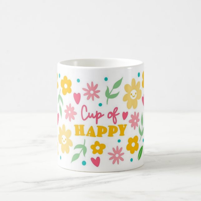 Cup of Happy Floral Coffee Mug (Center)