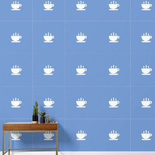 Cup Of Java On Blue Kitchen Wallpaper