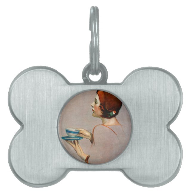 Cup of Java Pet Name Tag (Front)