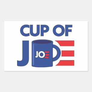 CUP OF JOE RECTANGULAR STICKER