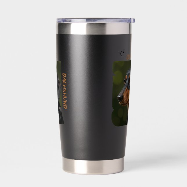 Cup of Love Dog Lover 15 oz Thermal Tumbler (Left)