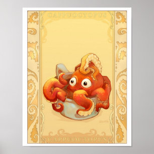 Cup of Octopus Poster
