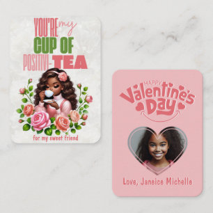 Cup of Positivi-TEA Classroom Happy Valentines Day Card
