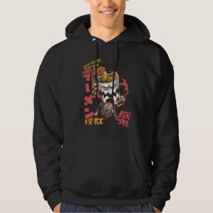 Cup of Ramen Noodle Monster Catching Japanese Girl Hoodie