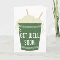 Cup of Ramen Noodles Custom Get Well Soon