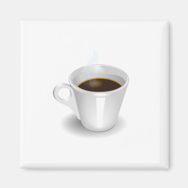 Cup of Steaming Coffee Magnet (Front)