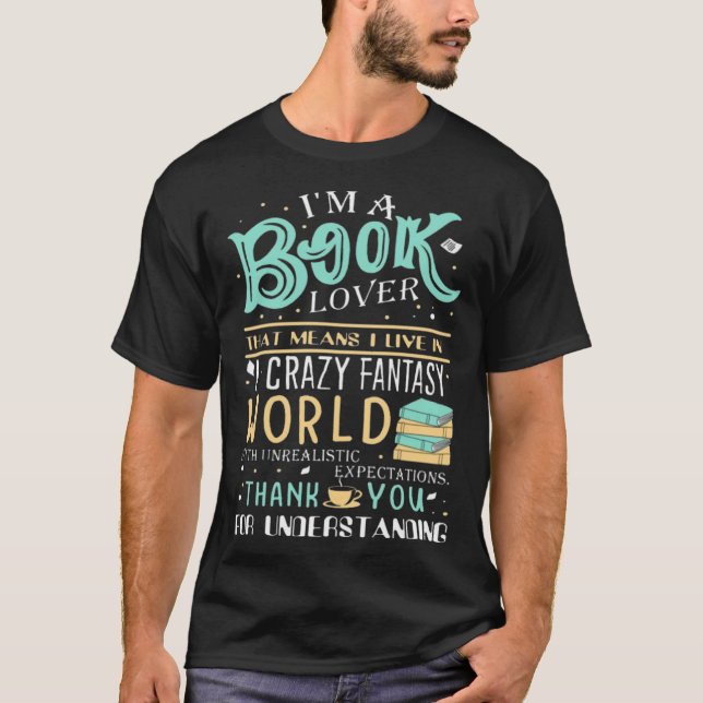 Cup of Tea and Books  Cute  for Book T-Shirt (Front)