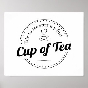 Cup of Tea Custom Kitchen Print