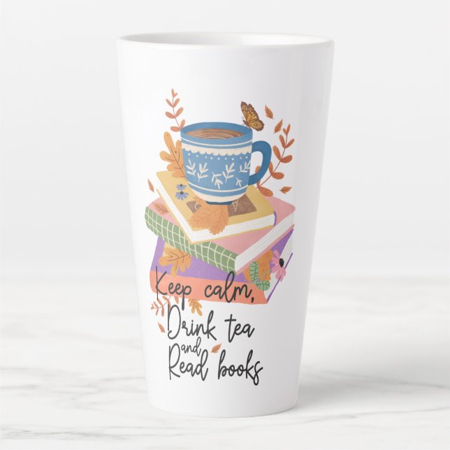 Cup of Tea Floral Quote Vintage Mug (Front)