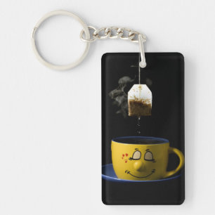 Cup of Tea Keyring/Keychain Key Ring