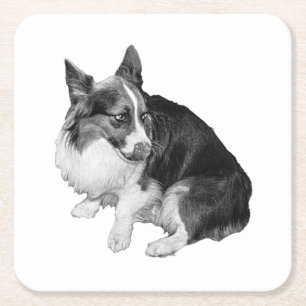 Cup Perch, Foxy Friend Square Paper Coaster