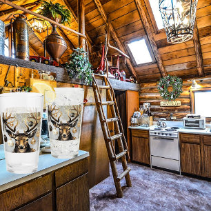Cup Winter Christmas Deer – Style Pint Glass