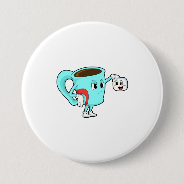 Cup with Coffee.PNG 7.5 Cm Round Badge (Front)