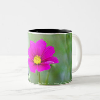 Cup with Cosmea Flower and Psalm