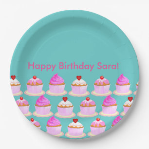 Cupackes are sweet paper plate