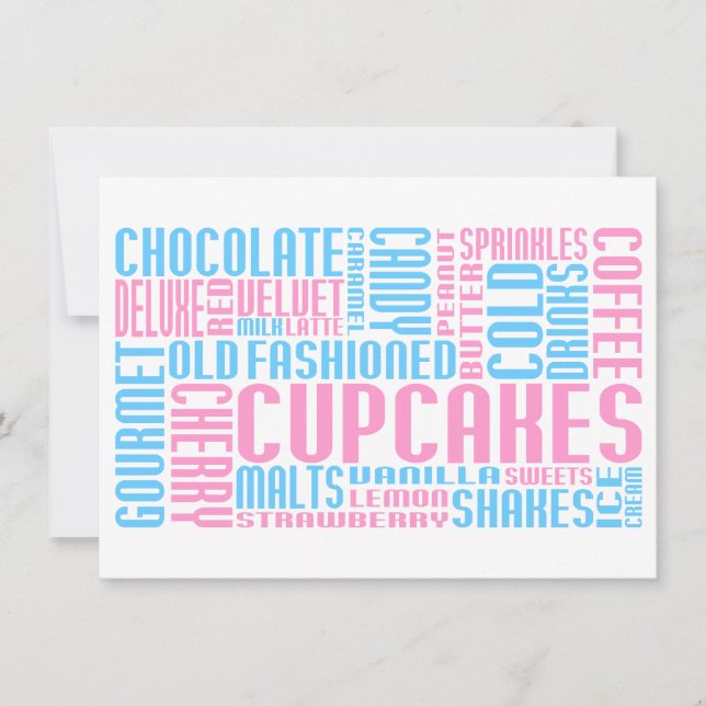 cupcak chitChat Invitation (Front)