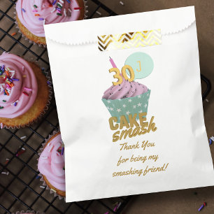 Cupcake 30th Birthday Party Thank You Favour Bag
