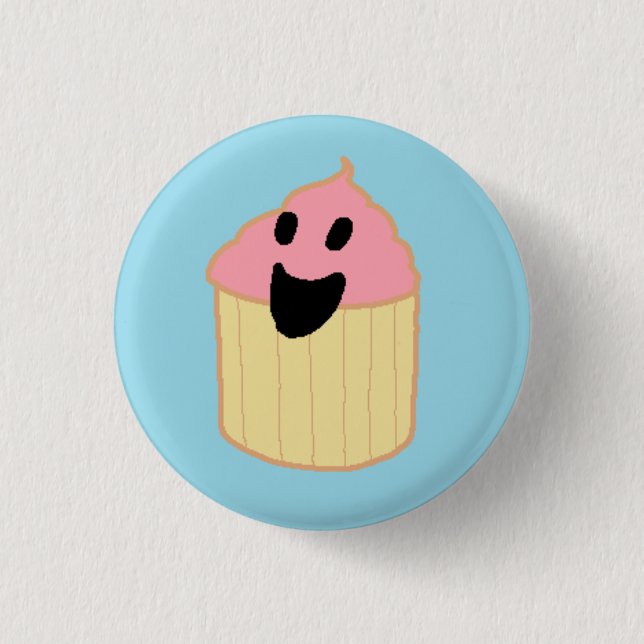 Cupcake 4 3 cm round badge (Front)