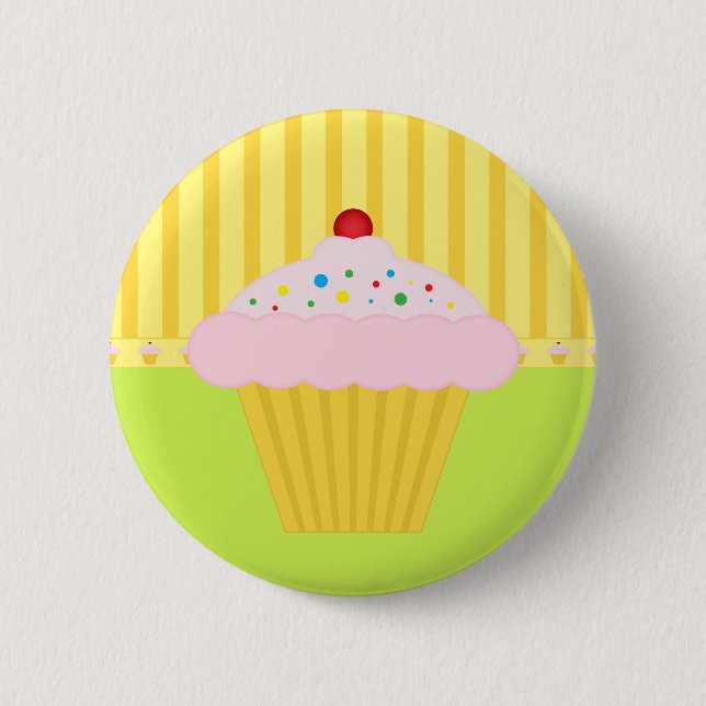 Cupcake 6 Cm Round Badge (Front)