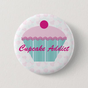 Cupcake Addict Button / Badge